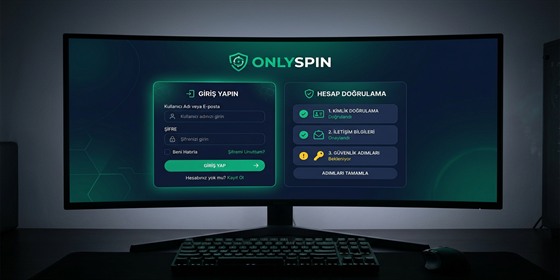 OnlySpin Giriş Yap Ekranı — Hesap Doğrulama