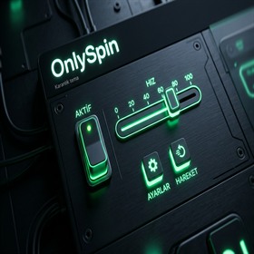 OnlySpin Karanlık Tema Arayüz Detayı