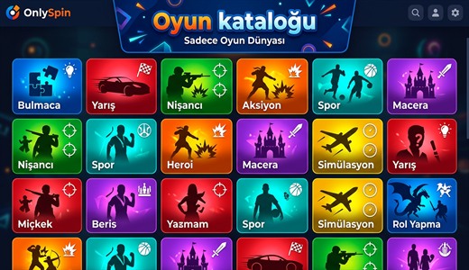 OnlySpin Oyun Kataloğu Çeşitliliği